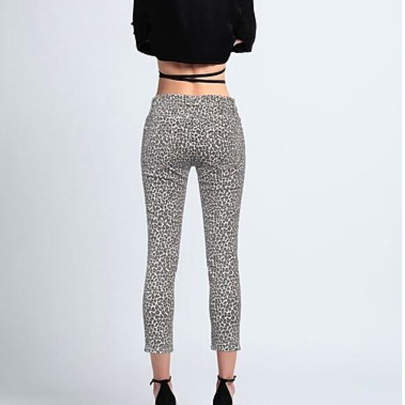 Current Elliot Stiletto Jeans Leopard Women Size 26 Statement Mobwife Maximalist - Picture 3 of 6